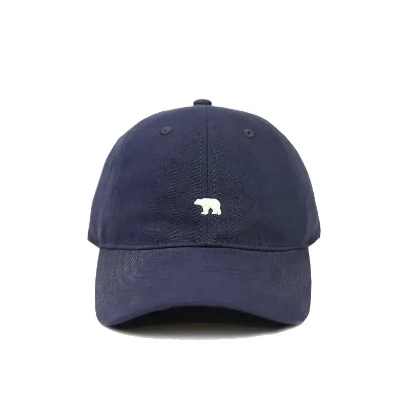 Bear Embroidered Baseball Cap – Breathable Adjustable Sun-Protective Style for Men & Women