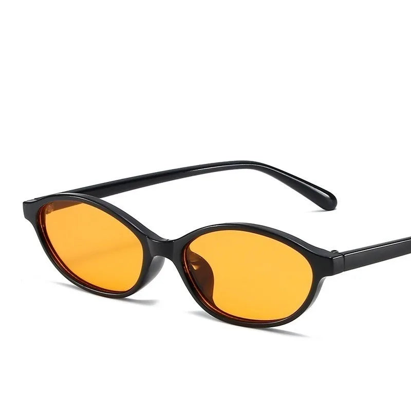 Retro Oval Sunglasses – High-End Small Frame Style for Casual & Street Looks