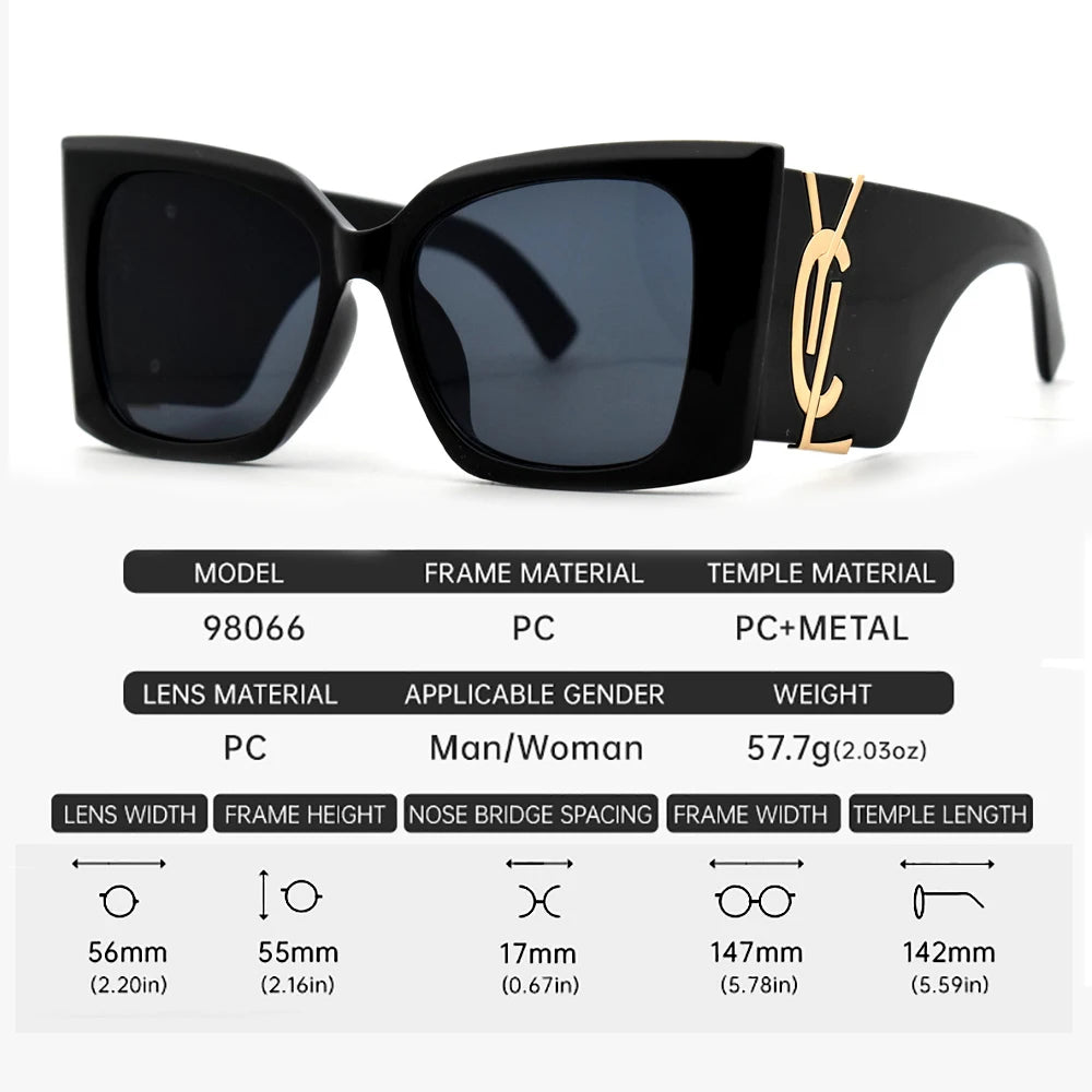 Designer Cat Eye Sunglasses – Trendy, UV400, Anti-Reflective