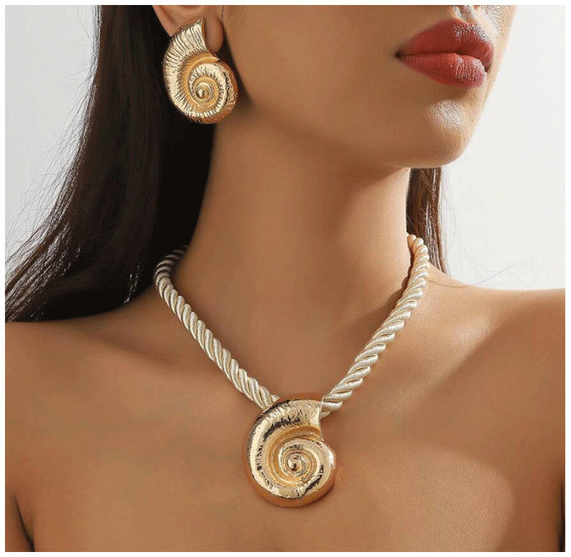 3-Piece Starfish Jewelry Set – Ocean Style Necklace & Statement Earrings for Parties