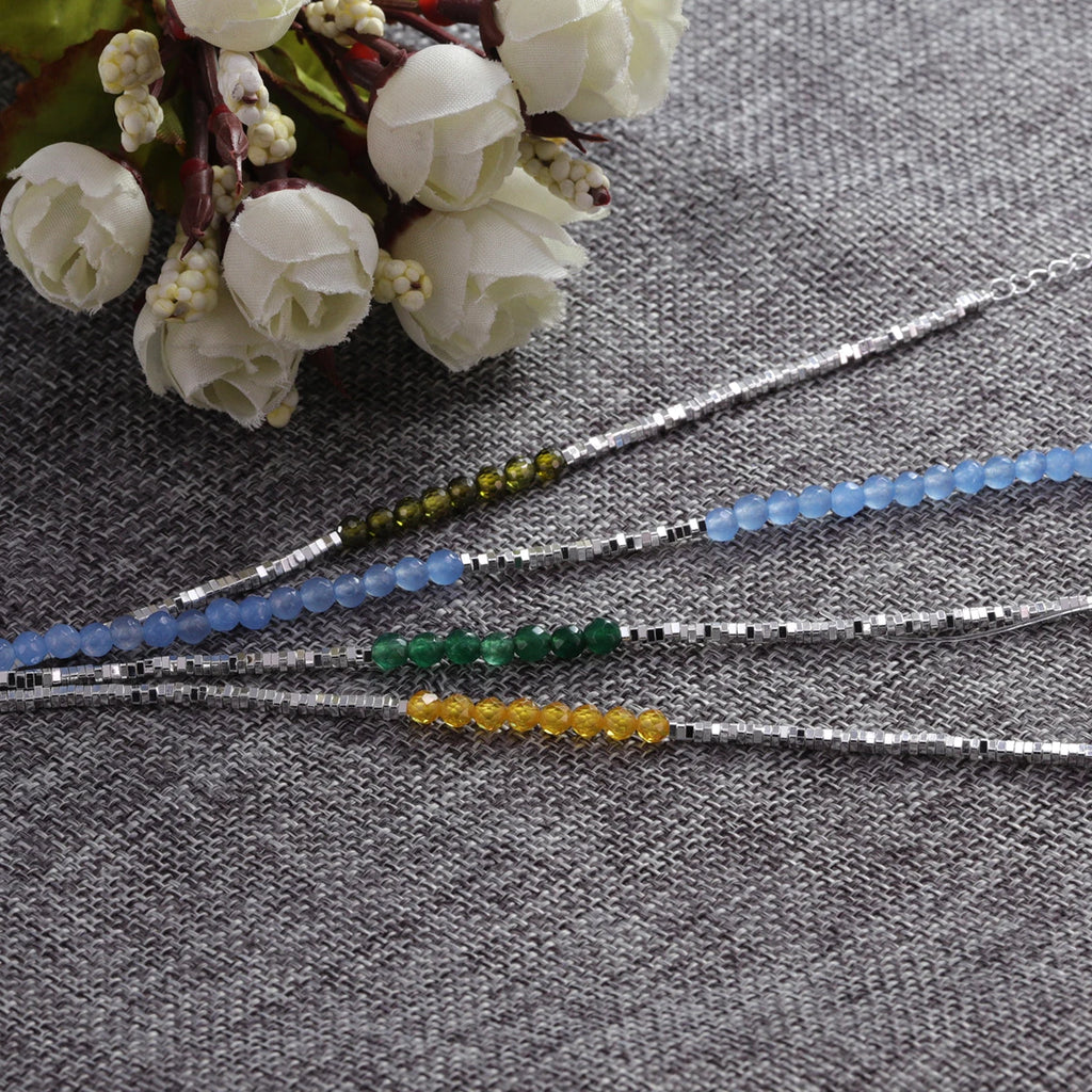 VENTFILLE 925 Silver Butterfly Bracelet – Cute Beaded String Design for Girls