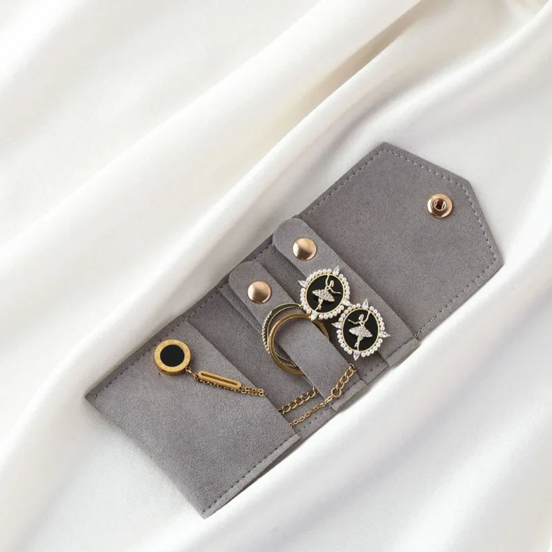 Mini Microfiber Jewelry Pouches – 6×5 cm Storage Bags for Rings, Earrings & Charms