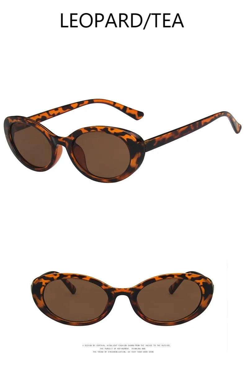 Oval Retro Sunglasses – Small Frame Unisex Design for a Stylish Look