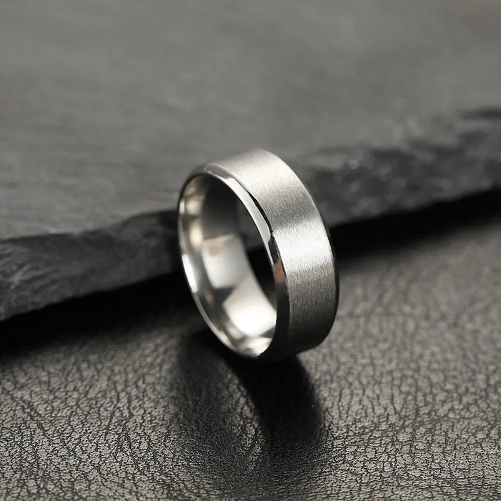 Black Ring – Matte High-Quality Band for Men & Women, Perfect for Engagement or Daily Wear
