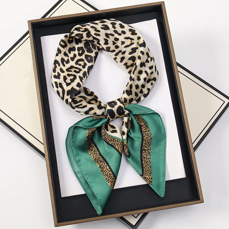 Luxury Silk Feel Scarf – Square Satin Wrap in 60 Colors for Hair, Neck & Hijab