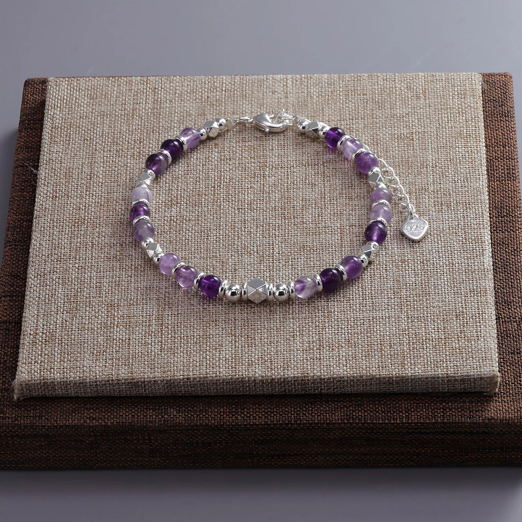 VENTFILLE 925 Silver Butterfly Bracelet – Cute Beaded String Design for Girls