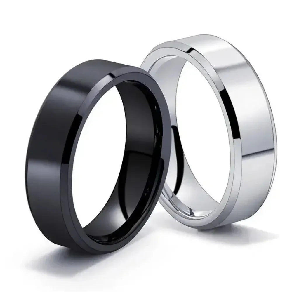 Black Ring – Matte High-Quality Band for Men & Women, Perfect for Engagement or Daily Wear