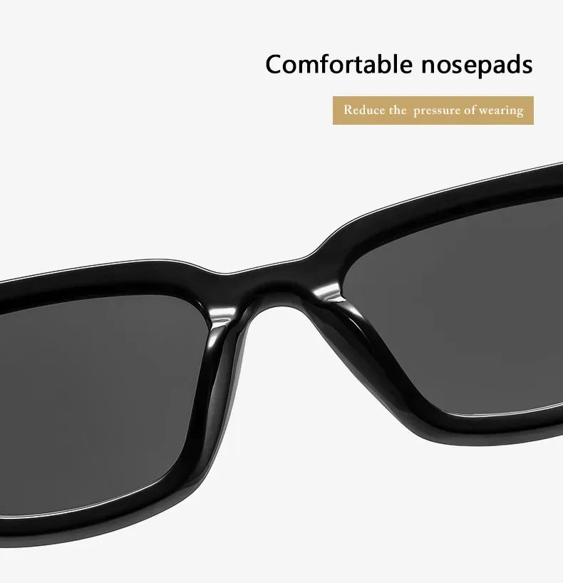 Classic Black Cat Eye Sunglasses – Elegant Small Frame UV400 Designer Style