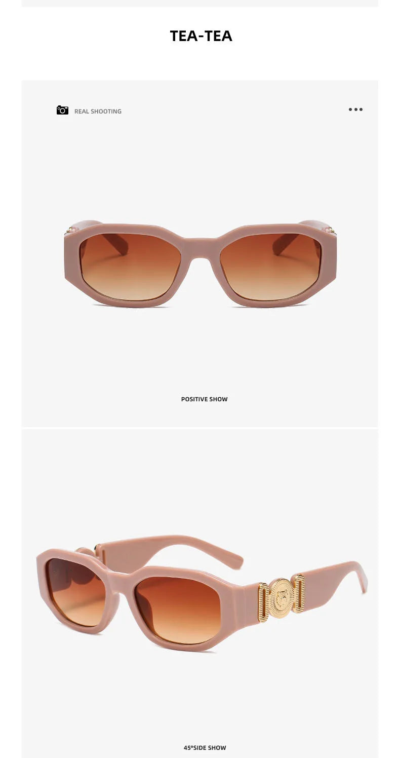 Women’s Summer Rectangle Sunglasses – Stylish Irregular Designer Shades