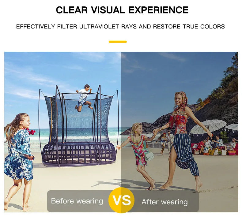 Frameless Oval Sunglasses – Luxury Summer Shades with UV Protection