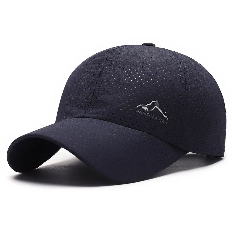 Cross Water-Drop Embroidery Baseball Cap – Simple Unisex Adjustable Outdoor Hat