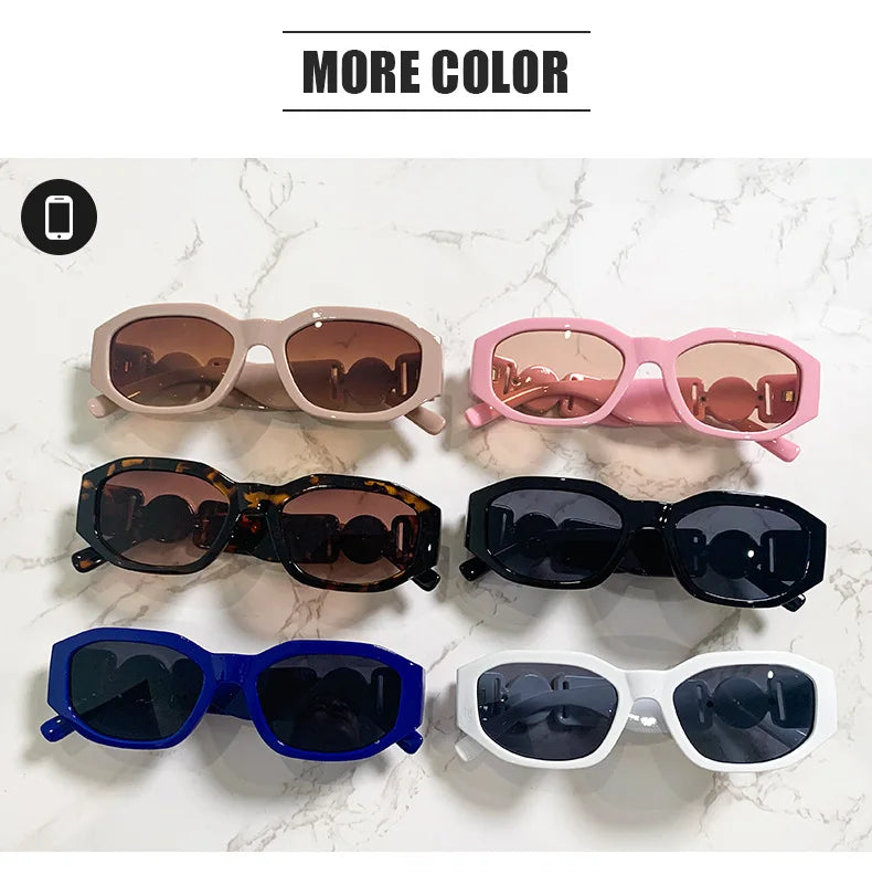 Women’s Summer Rectangle Sunglasses – Stylish Irregular Designer Shades