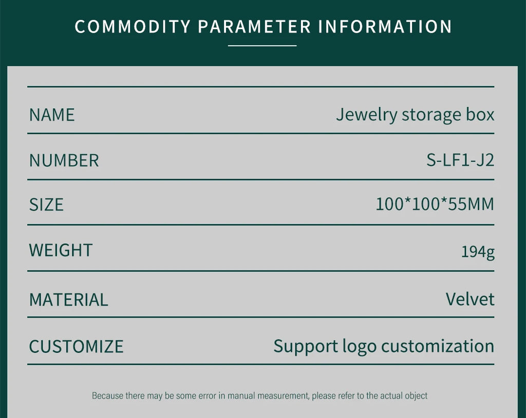 TAIMY Vintage Velvet Jewelry Box – Retro Green Travel Ring Case with Mirror