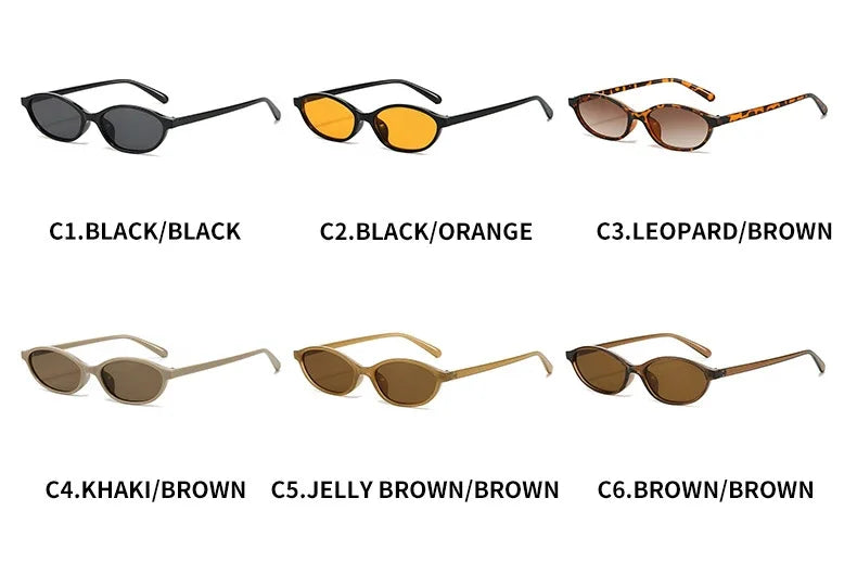 2024 Luxury Oval Sunglasses – Trendy Unisex Vintage UV400 Designer Shades