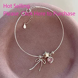 VENTFILLE 925 Silver Butterfly Bracelet – Cute Beaded String Design for Girls