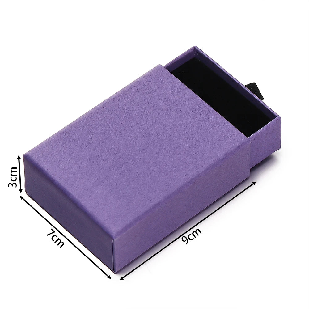 Drawer Jewelry Gift Box – Solid Color Packaging for Necklaces, Rings, Earrings & Bracelets
