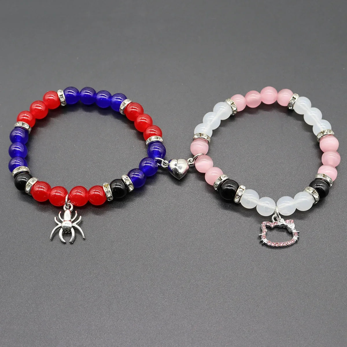 Magic Stick & Crown Couple Bracelets – Cute Matching Beaded Set Inspired by Wicked Witch