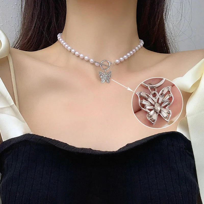 Baroque Pearl Choker – Luxury Triple-Layer Beaded Necklace for Weddings & Parties