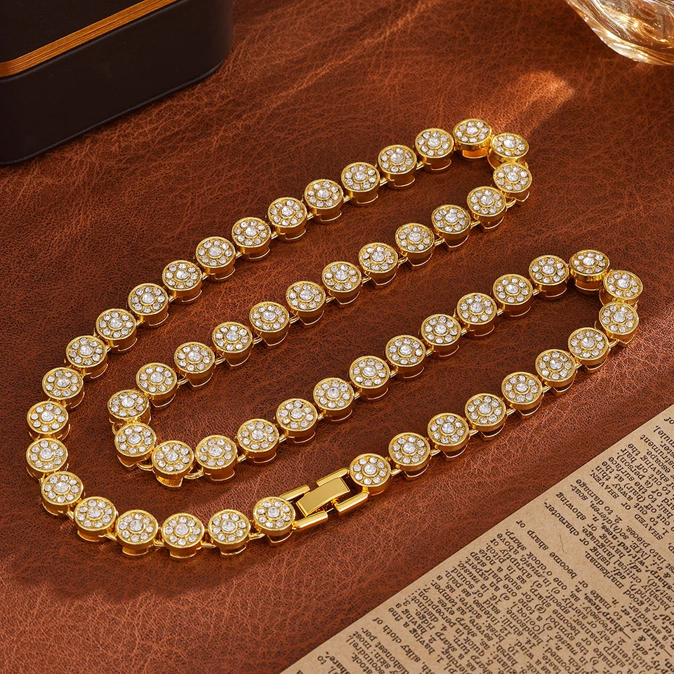 Luxurious Heart Diamond Necklace – Exquisite Stainless Steel Piece for Daily Fashion Matching