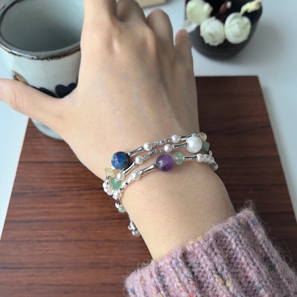 VENTFILLE 925 Silver Butterfly Bracelet – Cute Beaded String Design for Girls