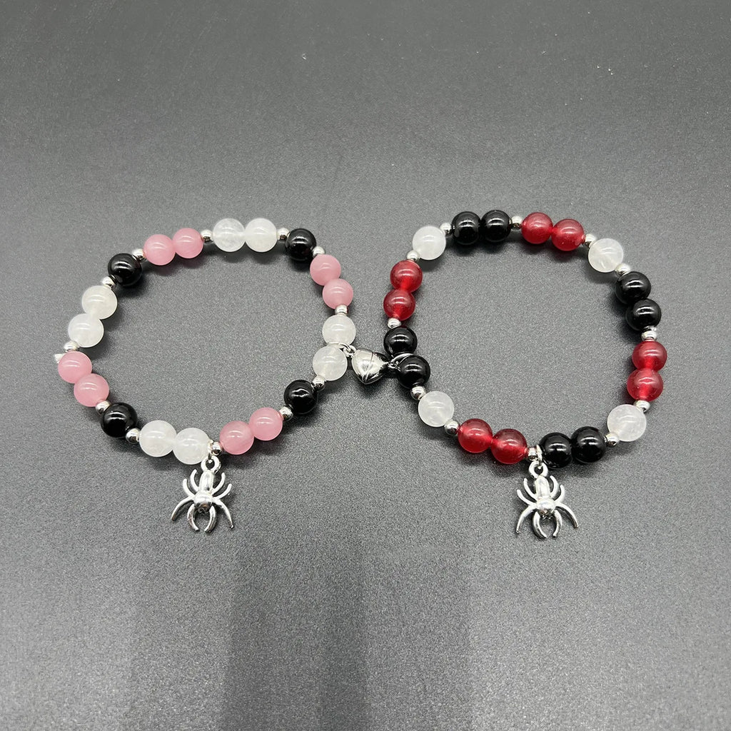 Magic Stick & Crown Couple Bracelets – Cute Matching Beaded Set Inspired by Wicked Witch