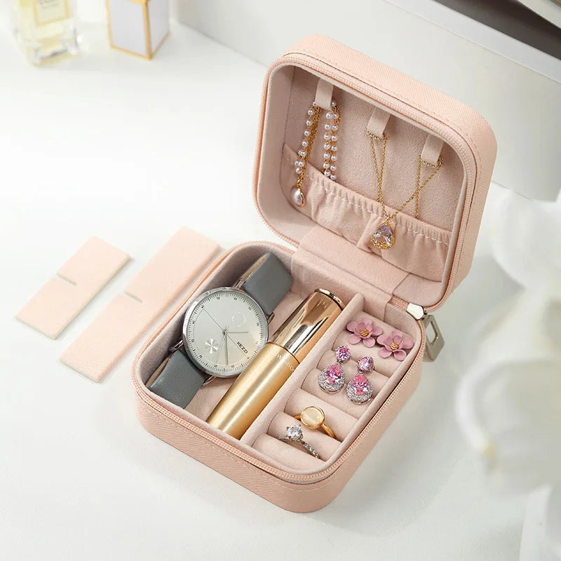 Macaron Travel Jewelry Box – Cute Portable Case for Rings, Earrings & Necklaces