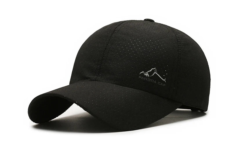Cross Water-Drop Embroidery Baseball Cap – Simple Unisex Adjustable Outdoor Hat