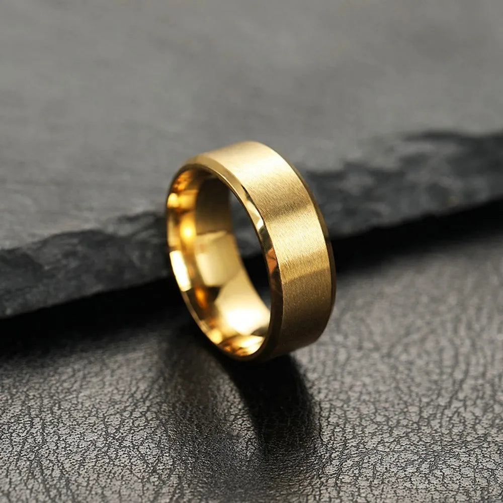 Black Ring – Matte High-Quality Band for Men & Women, Perfect for Engagement or Daily Wear