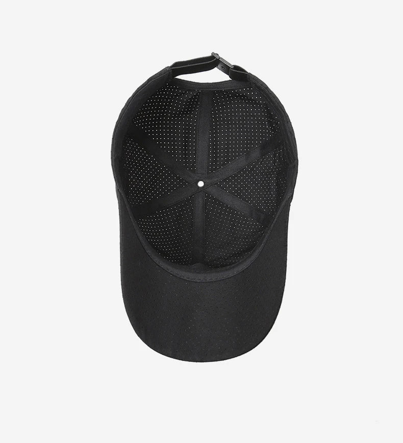 Cross Water-Drop Embroidery Baseball Cap – Simple Unisex Adjustable Outdoor Hat