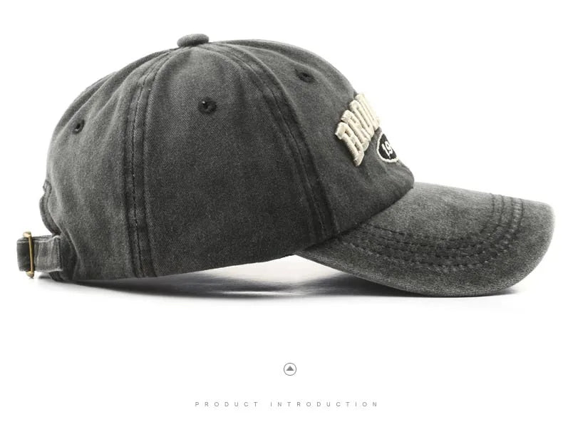 Brooklyn Alphabet Baseball Cap – Casual Cotton Snapback for Men & Women, Hip-Hop Summer Style