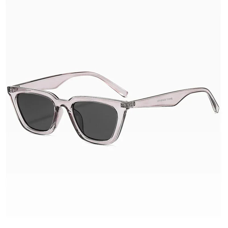 Classic Black Cat Eye Sunglasses – Elegant Small Frame UV400 Designer Style