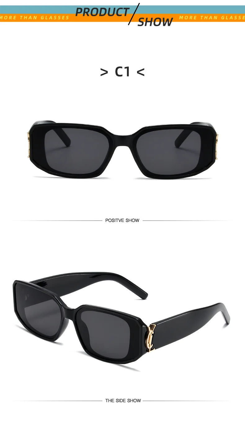 Small Frame Sunglasses – Unisex Full Frame UV400 Fashion Shades