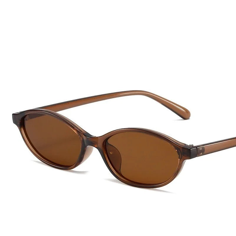 Retro Oval Sunglasses – High-End Small Frame Style for Casual & Street Looks