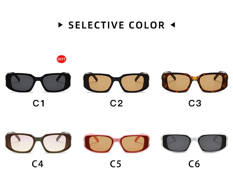 Small Frame Sunglasses – Unisex Full Frame UV400 Fashion Shades