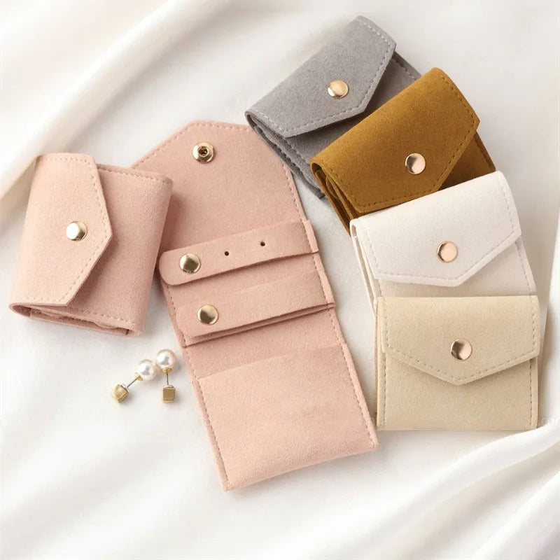 Mini Microfiber Jewelry Pouches – 6×5 cm Storage Bags for Rings, Earrings & Charms