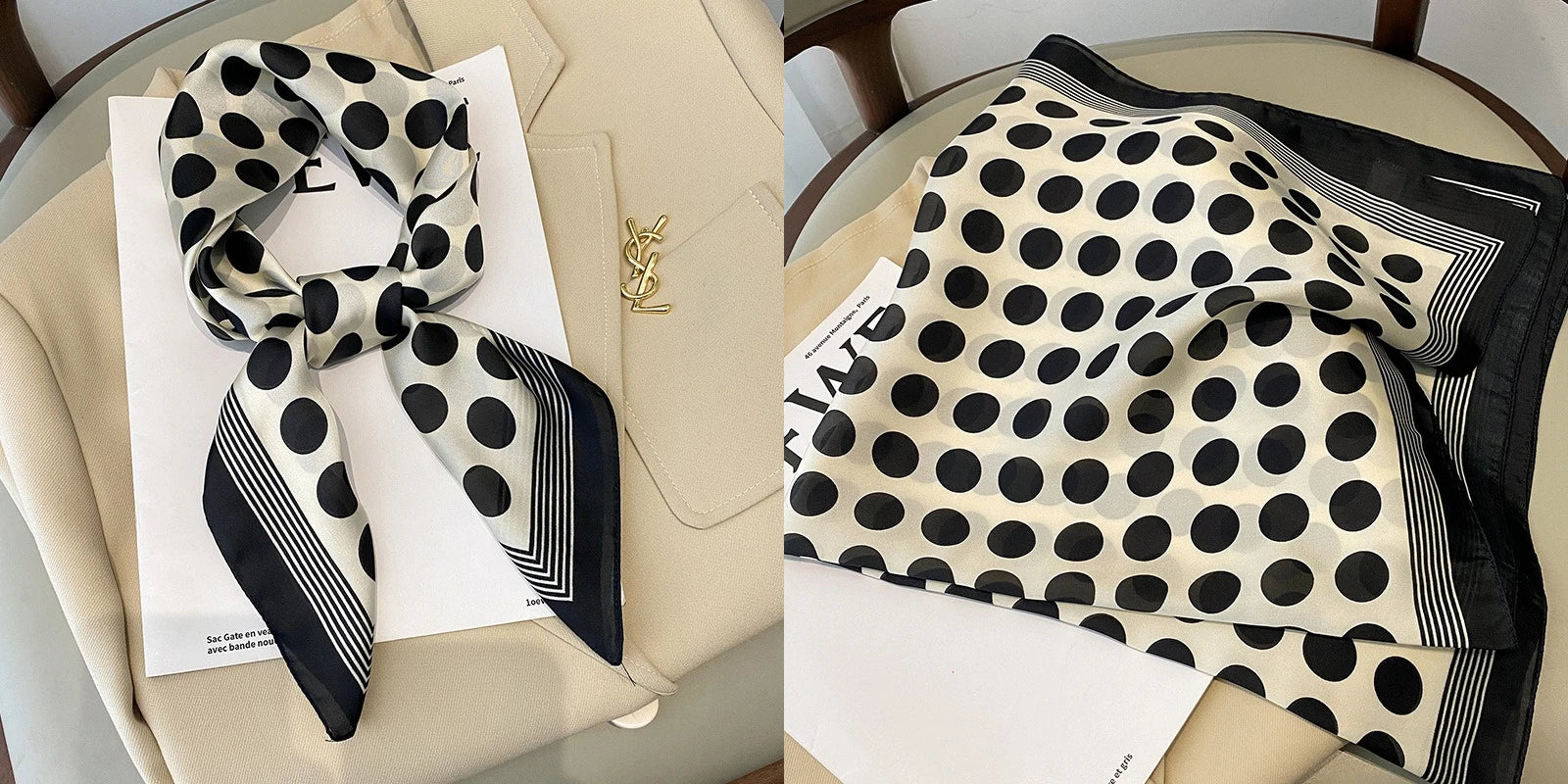 Luxury Floral Silk Scarf – Soft Satin Square Wrap for Hair, Neck & Hijab