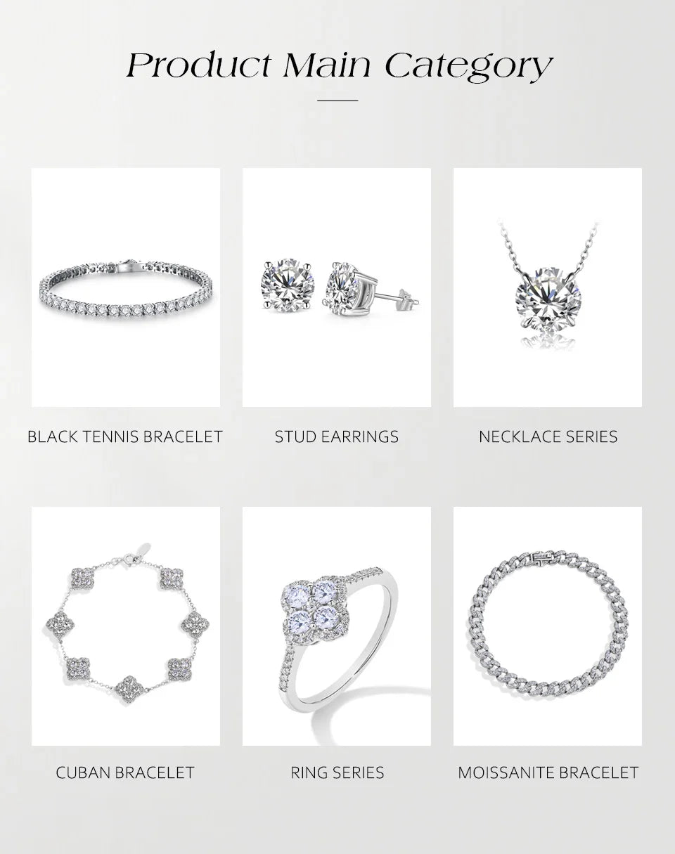 ATTAGEMS Round-Cut Moissanite Ring – D-VVS1 Sparkle in Solid 925 Silver for Women