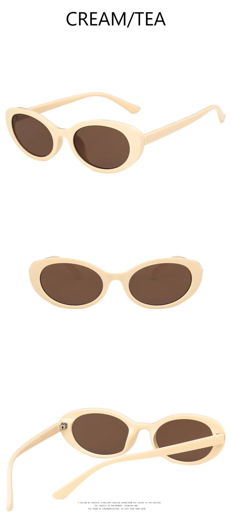 Oval Retro Sunglasses – Small Frame Unisex Design for a Stylish Look