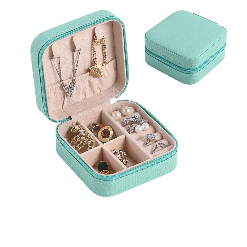 Macaron Travel Jewelry Box – Cute Portable Case for Rings, Earrings & Necklaces