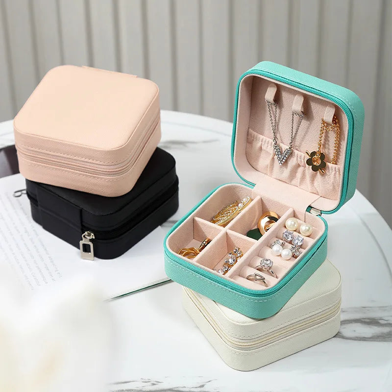 Macaron Travel Jewelry Box – Cute Portable Case for Rings, Earrings & Necklaces