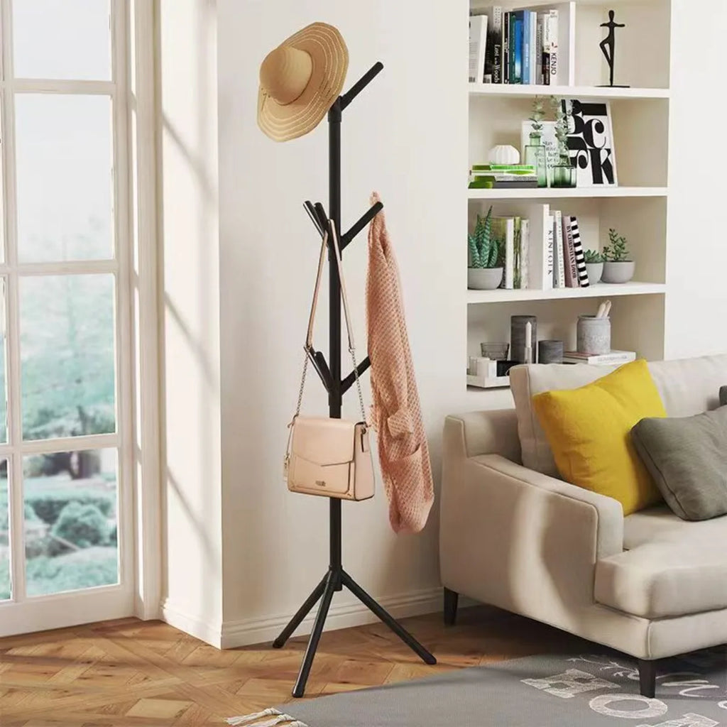 Tree Branch Coat Rack – Floor-Standing Clothes & Hat Holder for Bedroom or Entryway