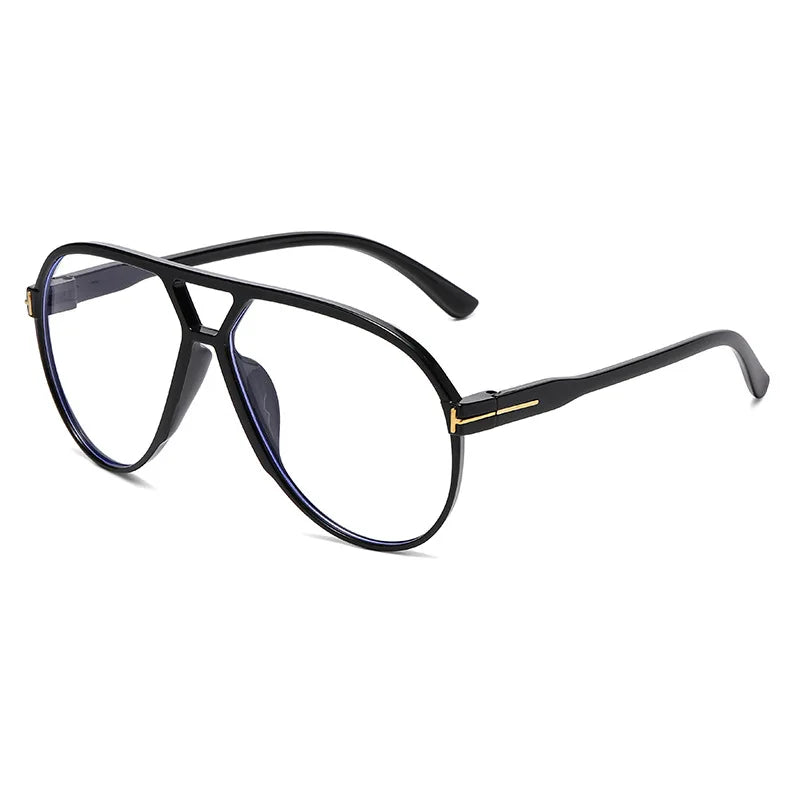 Retro Pilot Sunglasses – Double Beam “T” Design with Mirror Finish (2025 Style)