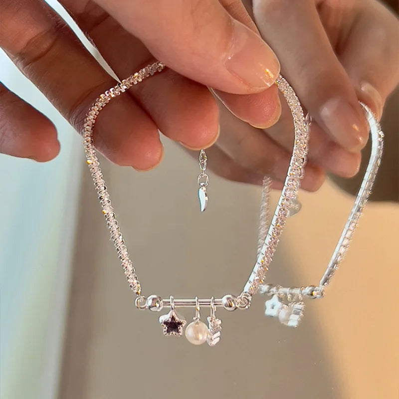 VENTFILLE 925 Silver Butterfly Bracelet – Cute Beaded String Design for Girls