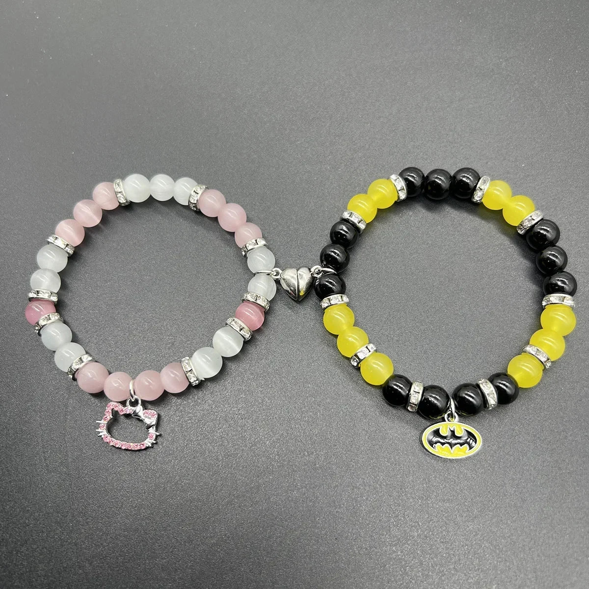 Magic Stick & Crown Couple Bracelets – Cute Matching Beaded Set Inspired by Wicked Witch