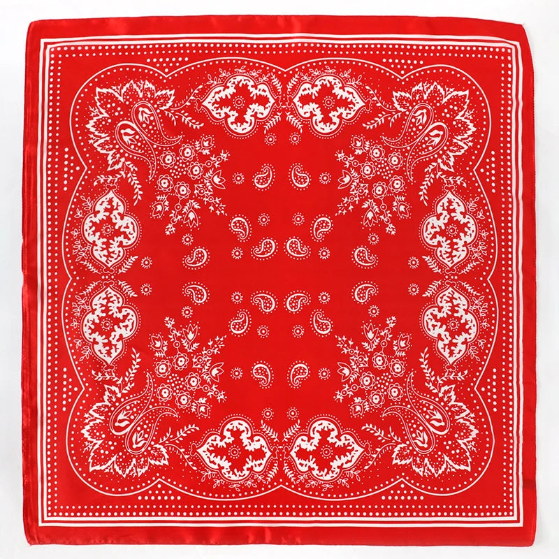 Floral Silk Hair Scarf – Elegant Spring Print Bandana for Hair, Neck & Head Styling