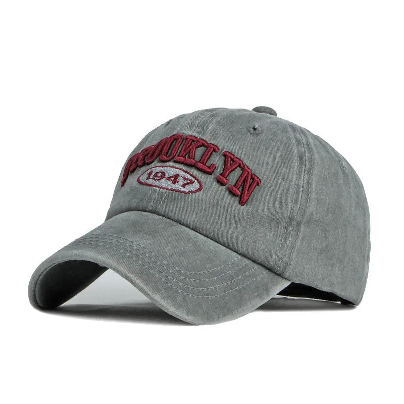 Brooklyn Alphabet Baseball Cap – Casual Cotton Snapback for Men & Women, Hip-Hop Summer Style