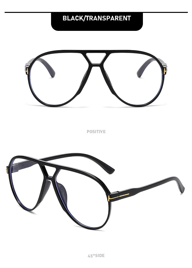 Retro Pilot Sunglasses – Double Beam “T” Design with Mirror Finish (2025 Style)