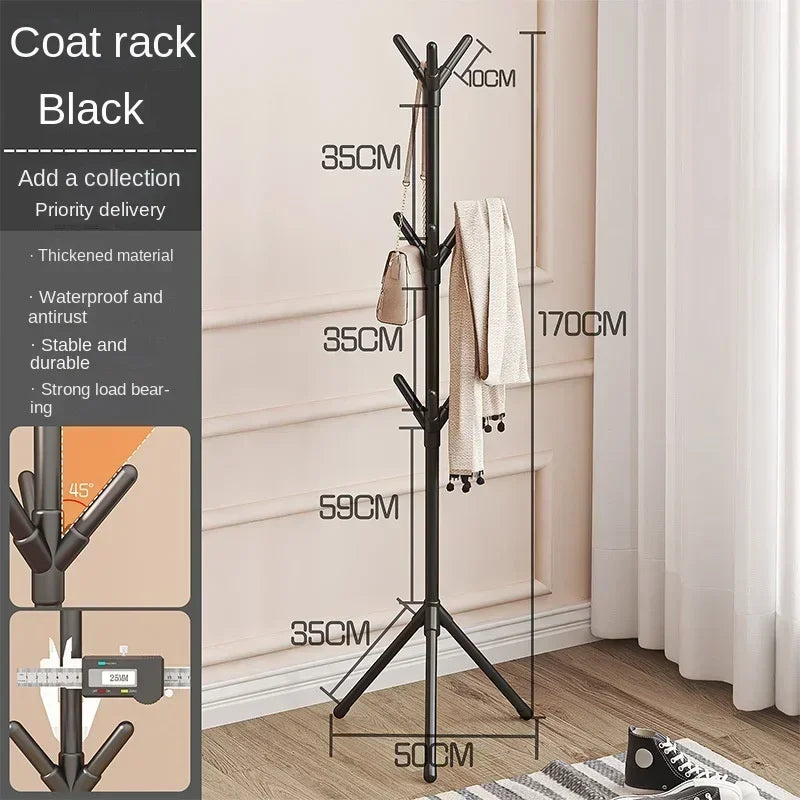 Tree Branch Coat Rack – Floor-Standing Clothes & Hat Holder for Bedroom or Entryway