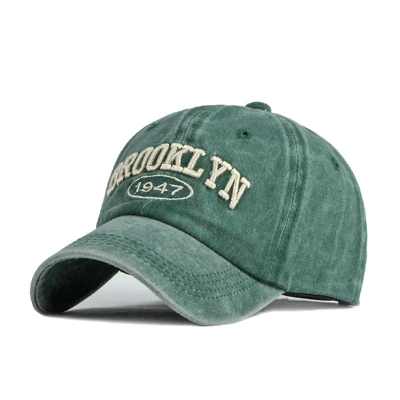 Brooklyn Alphabet Baseball Cap – Casual Cotton Snapback for Men & Women, Hip-Hop Summer Style