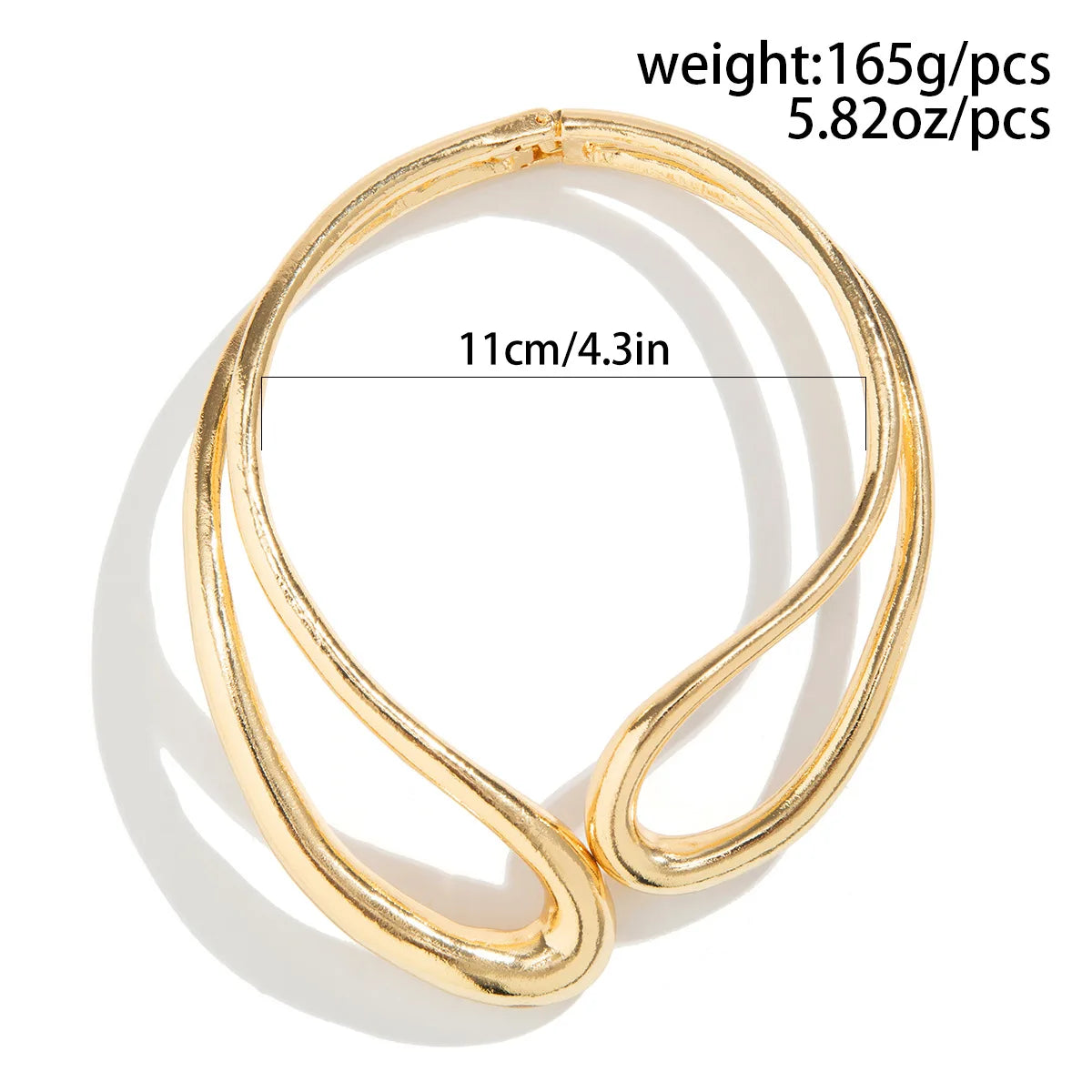 DIEZI Steampunk Irregular Clavicle Torques Necklace For Women Punk Gold Silver Color Statement Chokers Necklace Gift Jewelry